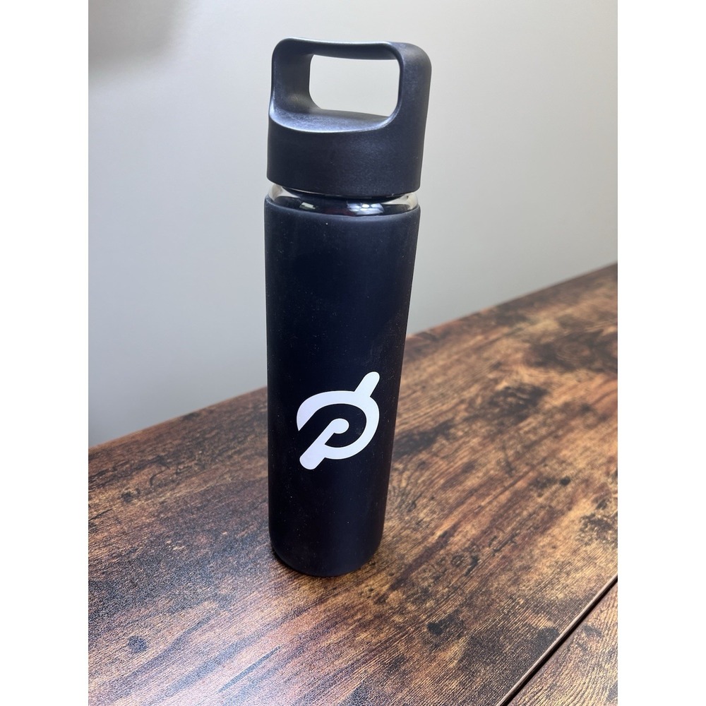 Peloton Glass Water Bottle | 16 oz. Bottle With Nonslip Silicone Sleeve